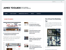 Tablet Screenshot of jamestoolbox.com